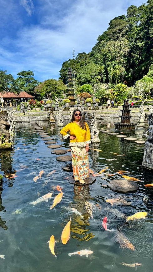 Fringe Yellow Coord Set