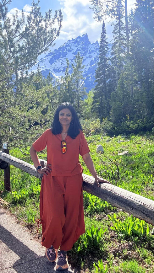 Rust Brown Knot Coord Set