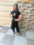 Black 3 Piece Coord Set - Neckpiece included - Top