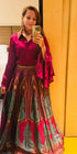 Wine Purple Shirt Lehenga Set