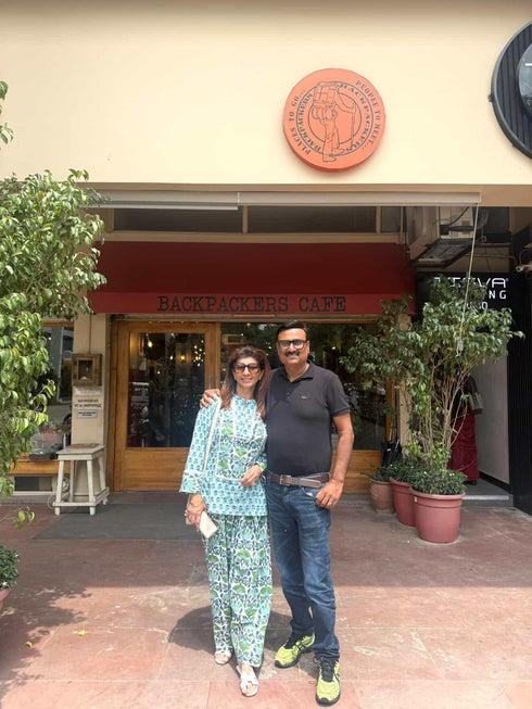 Blue Green Farshi Set