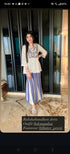 Embroidered Top With Kali Pants - Denim Look