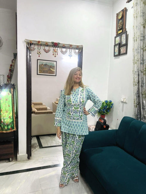 Blue Green Farshi Set