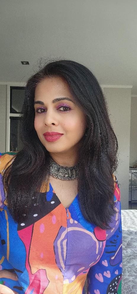 Blue Dhoti Jumpsuit with Zipper