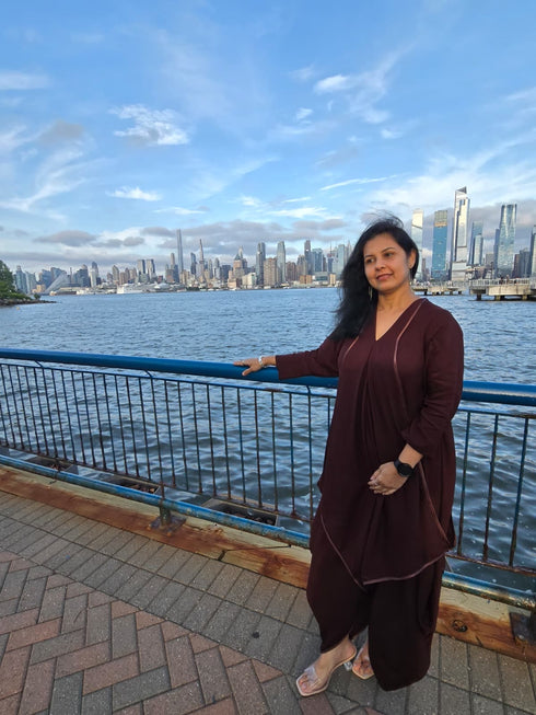 Brown Butterfly Dress