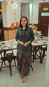 Jaipuri Blue Drape Skirt Set For Women