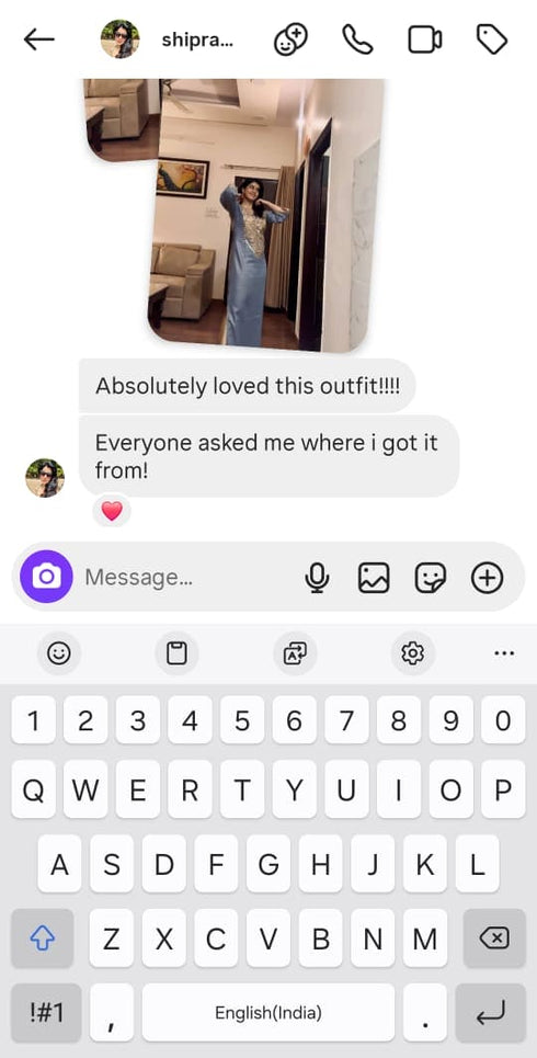 Denim Gold Kaftan Dress