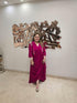 Pink Drape One Piece-dress with Jacket