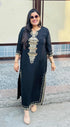Party Black Kaftan Dress