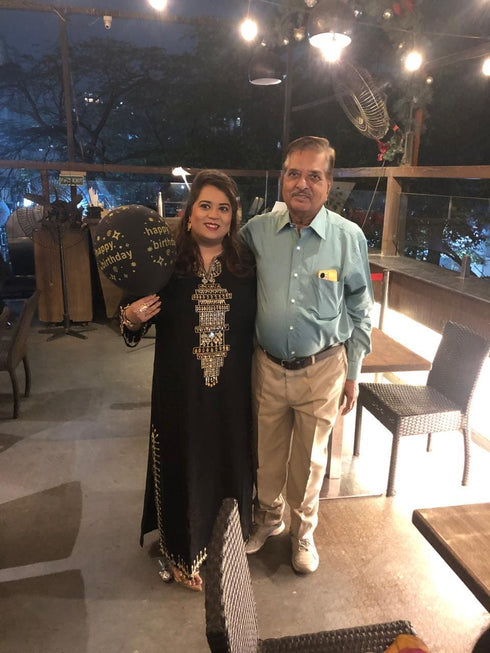 Party Black Kaftan Dress