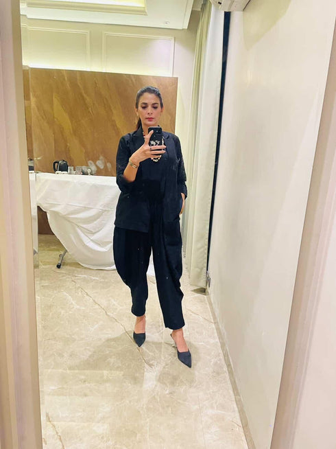 Black Jumpsuit with Jacket