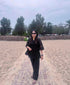 Black Cutwork Kurta With Pant And Singlet