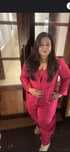 Beetroot Pink Jumpsuit with Jacket