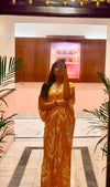 Yellow Ikat Kaftan Dress