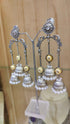 Antique Silver Gold Jhumka Earrings