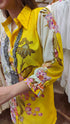 Printed Yellow Floral Coord Set