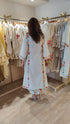 Flower Off White Kurta Set