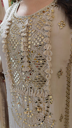 Champagne Grey Mirror - Duppatta - view 5