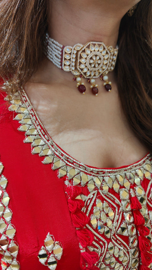 Red Mirror - Dupatta
