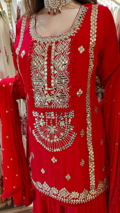 Red Mirror - Dupatta