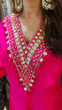 Mirror Pink C Cut Kurta With Pants