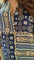 Blue Beige Kurta Pant Set