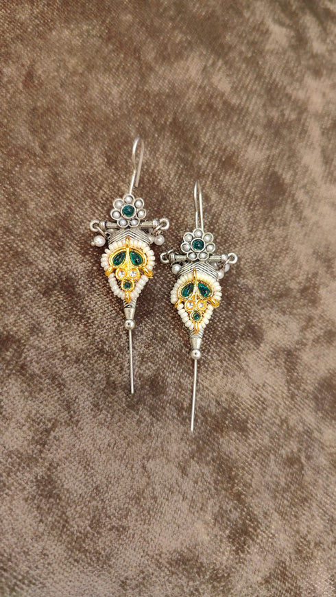 Oxidised Green Statement Ear Cuff