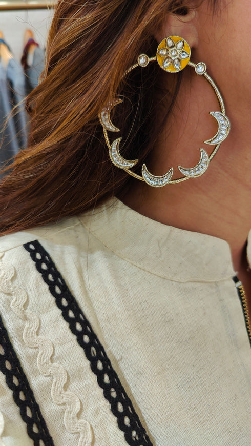 Off White Zipper Kurta Pant Set