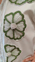 White Hand Embroidered Tie-up Shirt