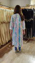 Multicolor Hand Embroidered Chikankari Kurta