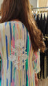 Multicolor Hand Embroidered Chikankari Kurta