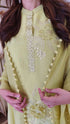 Lime Green Shimmer Farshi Set with Duppatta