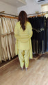 Lime Green Shimmer Farshi Set with Duppatta