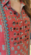 Maroon Ajrakh Coord Set