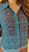 Blue Ajrakh Coord Set