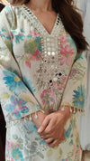 Blue Hakoba Kurta Set - view 6