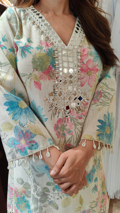Blue Hakoba Kurta Set - view 6
