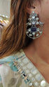 Blue Stone Oxidize Earrings