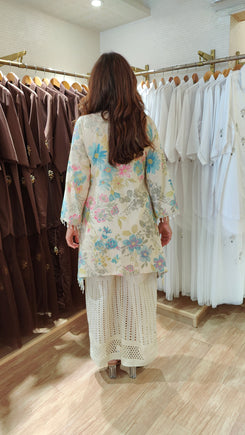 Blue Hakoba Kurta Set - view 4