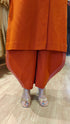 Rust Geometric Embroidered Coord Set