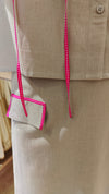 Beige Flap Pant Ribbon Coord Set - view 8