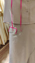 Beige Flap Pant Ribbon Coord Set