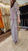 Beige Flap Pant Ribbon Coord Set - view 5