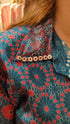 Indigo Mul Satin Shirt