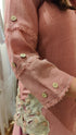 Blush Pink Embroidered Drape Skirt Set