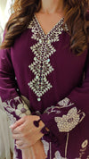 Plum Purple Floral Print Coord Set - view 5