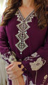 Plum Purple Floral Print Coord Set