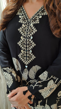 Black Floral Print Coord Set - view 5