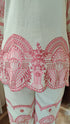 Ivory & Blush Pink Embroidered Cutwork Coord Set
