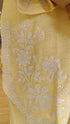 Pastel Yellow Floral Embroidered Farshi Set